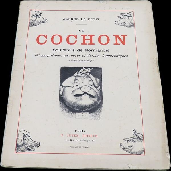 Le Cochon Souvenirs de Normandie, 60 magnifique gravures et dessins …