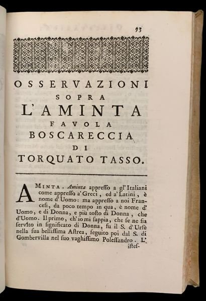 Aminta favola boscareccia Con le annotazioni dEgidio Menagio, Accademico della …