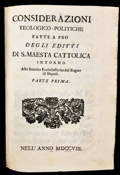 Due opere di interesse napoletano in un volume: Grimaldi Costantino,Cosiderazioni …