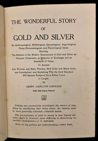 The wonderful story of gold and silver; an anthropological, mythological, …