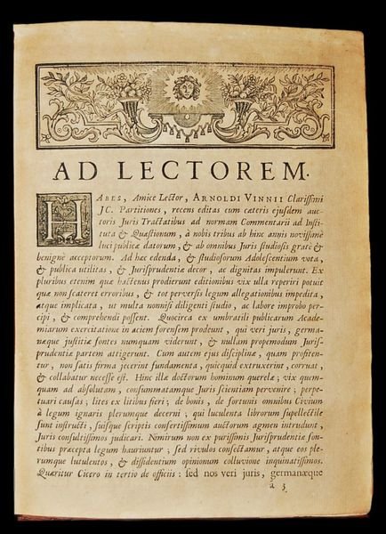 Arnoldii Vinnii IC. Iurisprudentiae contractae, siue partitionum iuris ciuilis, libri …