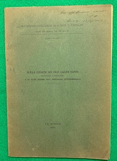 Sulla genesi dei due laghi santi (Modenese e Parmense) e …