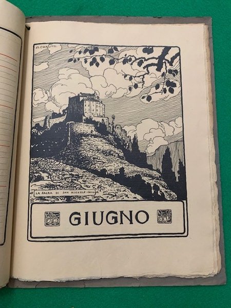 Calendario Artistico Piemontese 1906, coi disegni di Augusto Carutti,