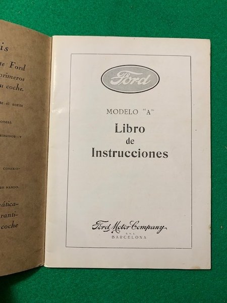 Modello "A" LIbro de Instrucciones,