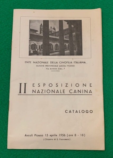 II Esposizione Nazioanle Canina, Catalogo,