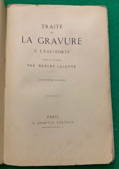 Traité de la gravure à l'eau-forte texte et planches par …