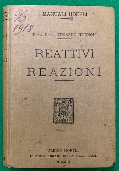 Reattivi e reazioni,