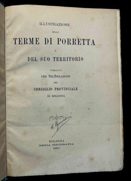 Illustrazione delle terme di Porretta e del suo territorio pubblicata …