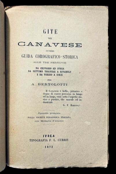 Gite nel Canavese, ovvero Guida corografico-storica alle tre ferrovie da …
