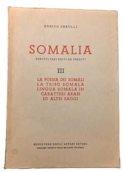 Somalia scritti vari editi ed inediti III: La poesia dei …