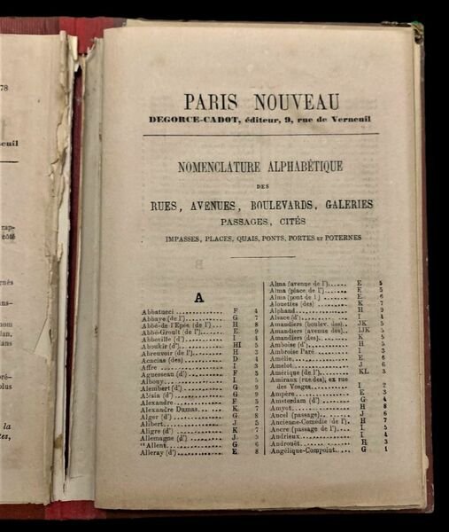 Admis à l'Exposition Universelle, Paris Nouveau 1878, Plan de Paris …