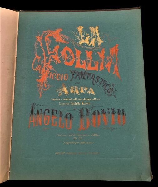 La Follia Capriccio Fantastico per Arpa composto e dedicato alla …