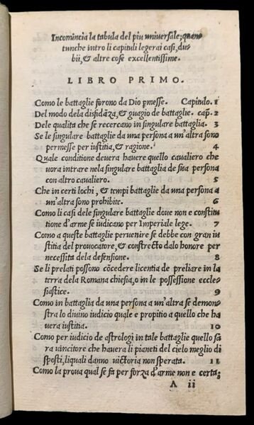 Duello, Libro de Re, Imperatori, Principi, Signori, Gentilhomini & de …