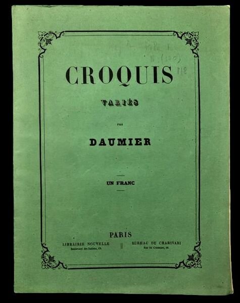 Croquis Varies par Daumier, Un franc.