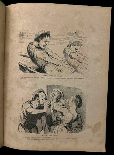 Croquis Varies par Daumier, Un franc.