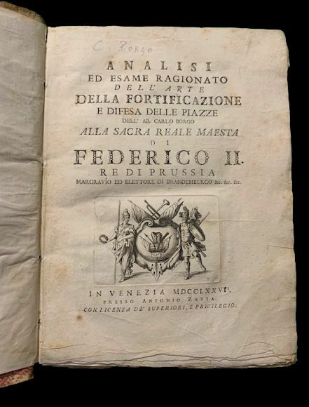 Analisi ed esame ragionato dell'arte della fortificazione e difesa delle …