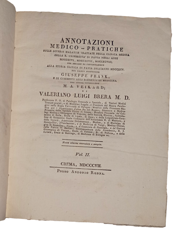 Annotazioni medico-pratiche sulle diverse malattie trattate nella clinica medica di …