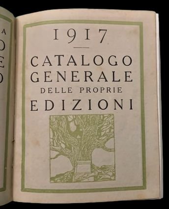 Catalogo Generale delle proprie edizioni, 1917