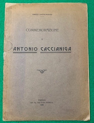 Commemorazione di Antonio Caccianiga,