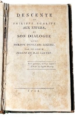 Descente De Philippe Egalite aux enfers et son dialogue avec …