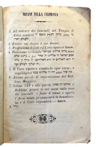 Esame e Professione di Fede per la celebrazione della Maggiorità …