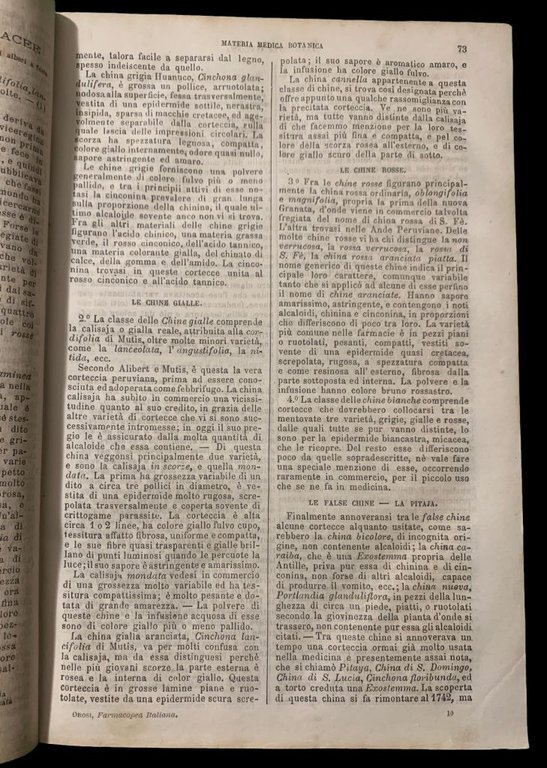 Farmacologia Teorica e Pratica, ovvero Farmacopea Italiana di Giuseppe Orosi, …