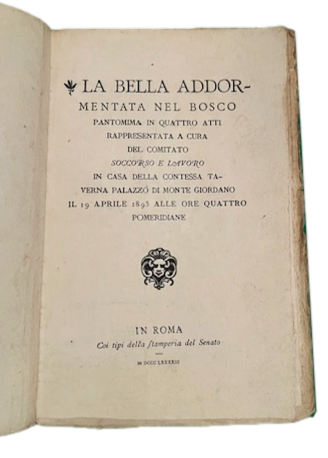 La bella addormentata nel bosco : pantomima in quattro atti …