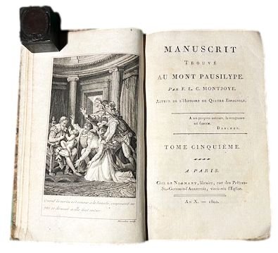 Manuscrit trouvé au mont Pausilype par FLC Montjoye, auteur de …
