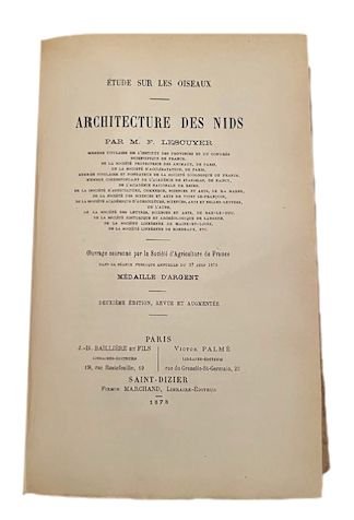 Miscellanea a carattere ornitologico di 6 opere Jean François Lescuyer. …