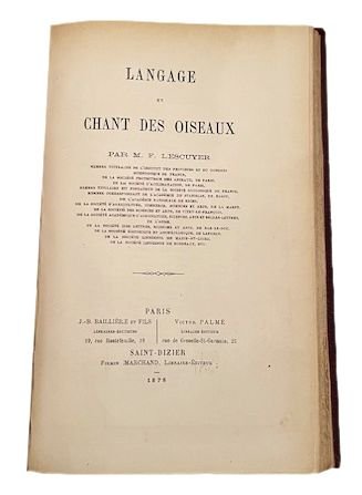 Miscellanea a carattere ornitologico di 6 opere Jean François Lescuyer. …