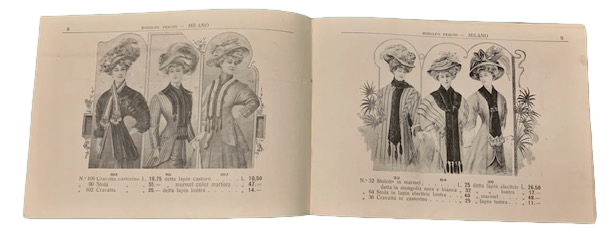 Rudolfo Pescini Magazzino Pelliccerie, Catalogo 1908-1909, Milano Corso Vittorio Emanuele …