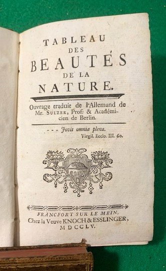 Tableau Des Beautes De La Nature,