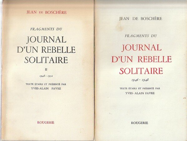 Fragments du journal d'un rebelle solitaire T.I (1946 - 1948) …