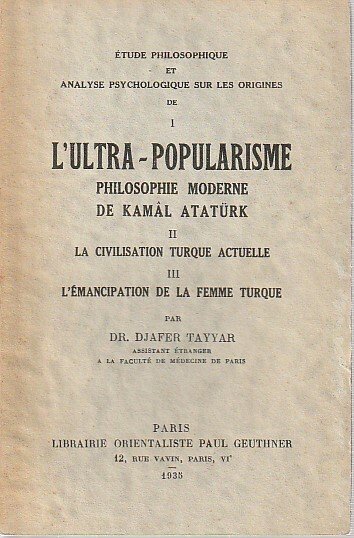 Etude philosophique et analyse psychologique sur les origines de l'ultra-popularisme: …