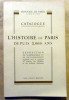 Catalogue; L'Histoire de Paris depuis 2000 ans. Exposition de numismatique …