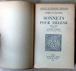 Sonnets pour Hélène. Edition critique publiée par Jacques Lavaud.