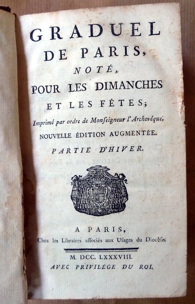 Graduel de paris, Noté pour les Dimanches et les Fêtes; …