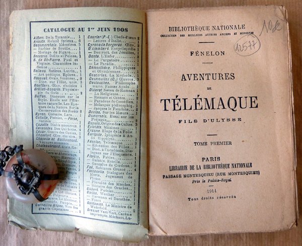 Aventures de Télémaque fils d'Ulysse. Tome premier seul.