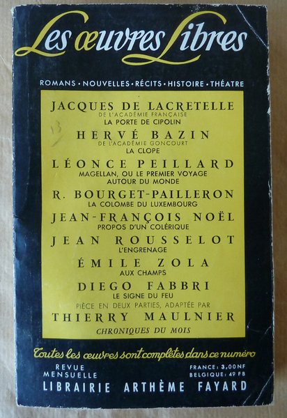 Les Oeuvres Libres. N°177.