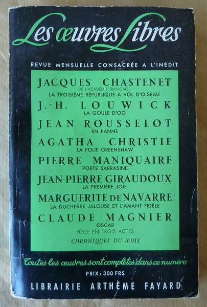 Les Oeuvres Libres N°144.