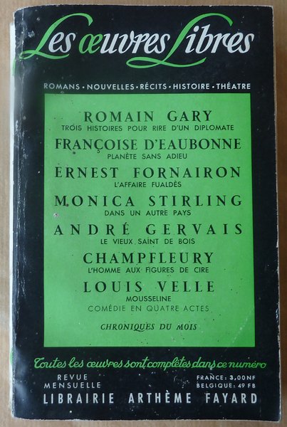 Les Oeuvres Libres N°166.