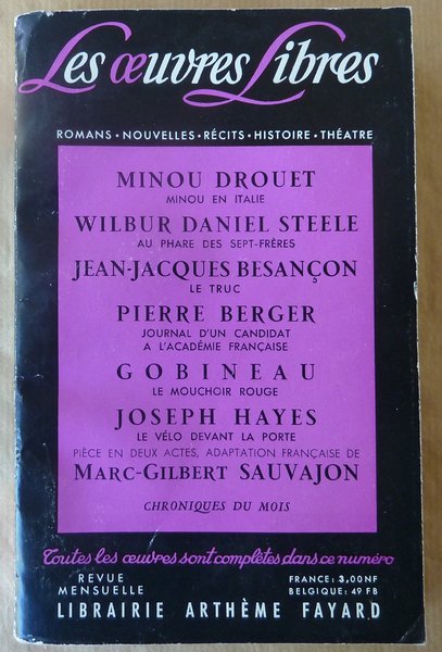 Les Oeuvres Libres N°164.