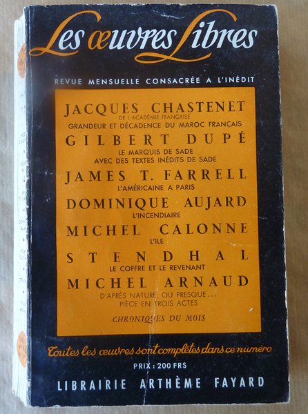 Les Oeuvres Libres N°136.