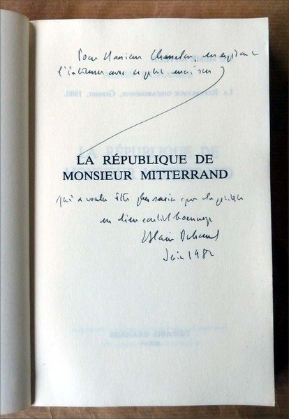 La république de M. Mitterrand;