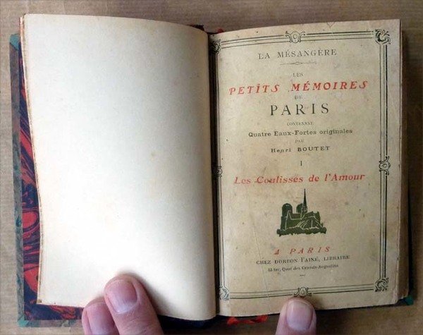 Les Petits Mémoires de Paris. Volume I seul. "Les Coulisses …