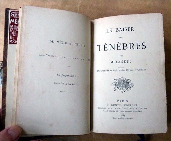 Le baiser des Ténèbres