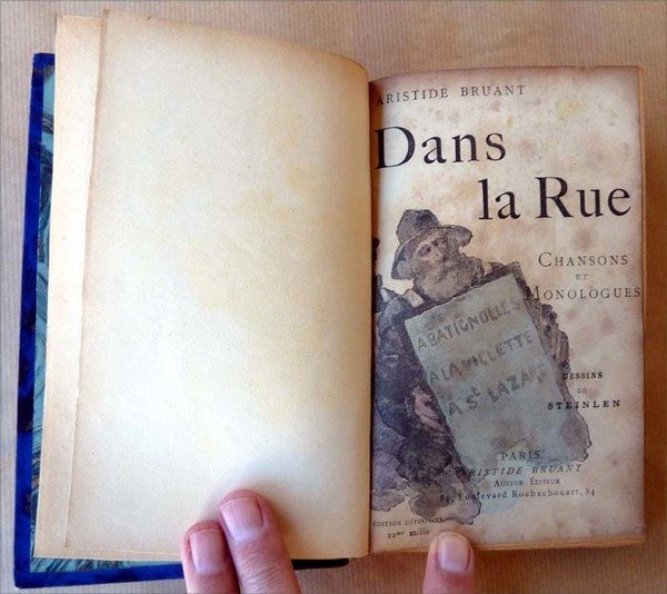 Dans La Rue. Chansons et monologues avec des dessins de …