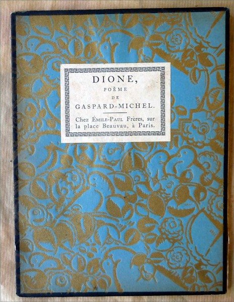 Dione. Poème de Gaspard-Michel.