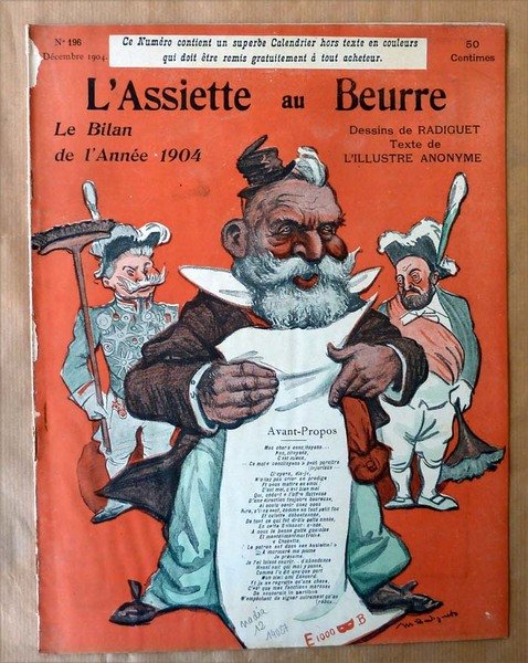 L'Assiette au Beurre. Le Bilan de L'Année 1904. Dessins de …