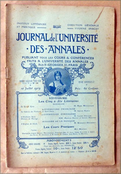 Journal de l'Université. Des Annales.Troisième année tome II.